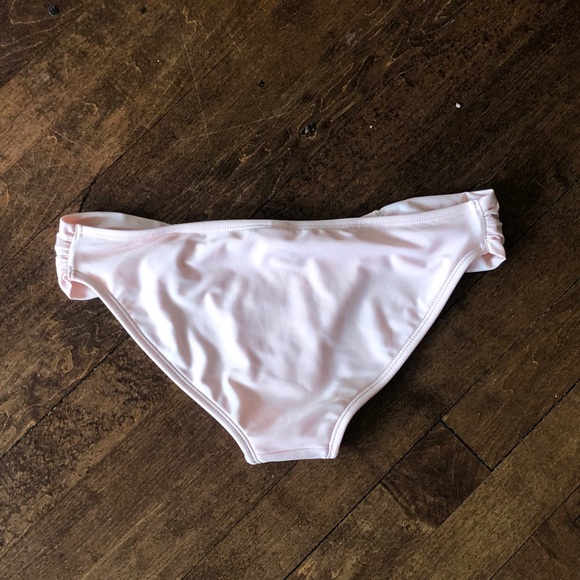 Light Pink Ruched Bikini Bottoms - Picture 3 of 3